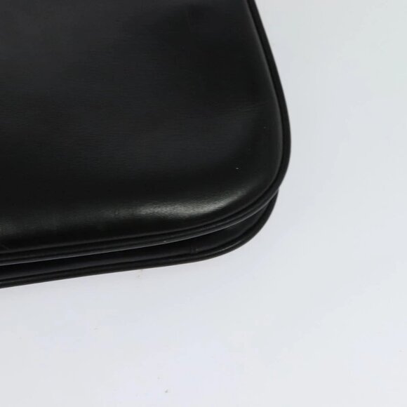 BALLY Shoulder Bag Leather Black Auth BA1165 - Picture 5 of 16